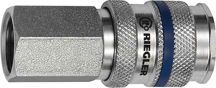 Raccord rapide DN 7,8 - Filetage intérieur acier G 1/4 - Débit 2000l/min - RIEGLER_0