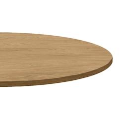 Restootab Plateau Ø120 decor chene naturel - marron Bois manufacturé PL-R120M-CH.NAT_0