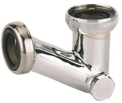 Siphon De Bidet En V - Entrée/sortie 1'1/4, Sortie Tube Ø 32 Mm - Garde D'eau 12,5 Mm, Débit 22 L/min
