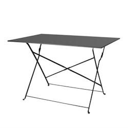 Bolero Table pliante en noir style pavillon pour l'intérieur et l'extérieur 1100x700mm - noir 5050984703799_0