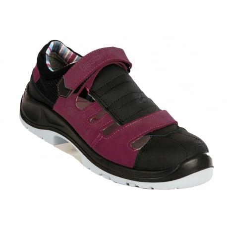 Chaussures de sécurité basse Air Open Lady Aubergine - S1P SRC ESD - Gaston Mille | AFJA1_0