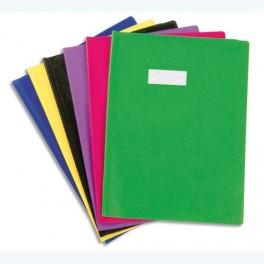 ELBA PROTÈGE-CAHIER EN PVC OPAQUE GRAIN AGNEAU 22/100È FORMAT 21X29,7CM ASSORTIS