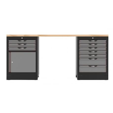 Etabli SRM 10 tiroirs + 1 porte pour SRM - KS Tools | 810.8050_0
