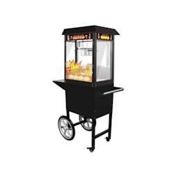 GGM Gastro Machine à pop-corn professionnelle 5 kg/h avec chariot - Noir - noir 4063326419402_0