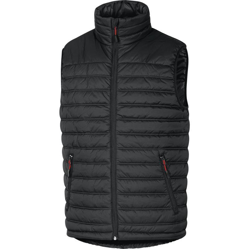 Gilet doudoune sans manche en polyamide ripstop enduit pu noir/rouge tl - DELTA PLUS - gdoonnrgt - 845430_0