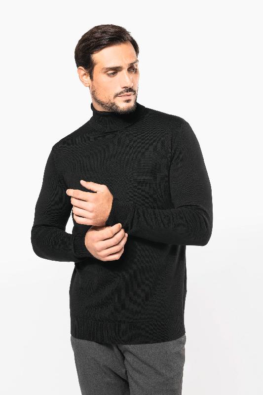 Pull Mérinos col roulé homme - Réf: PK912 - 100% laine extra-fine peignée - Kariban Premium_0