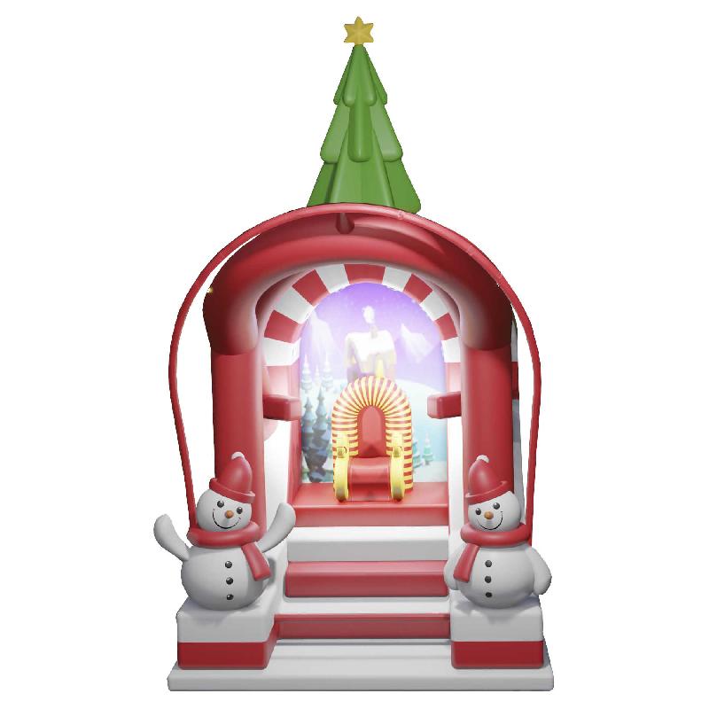 Siège Gonflable Père Noël - Structure festive de 4,9m avec design unique pour les fêtes de Noël_0