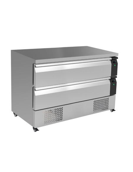 Table bi-température 2 tiroirs  Référence: TR2PN12_0