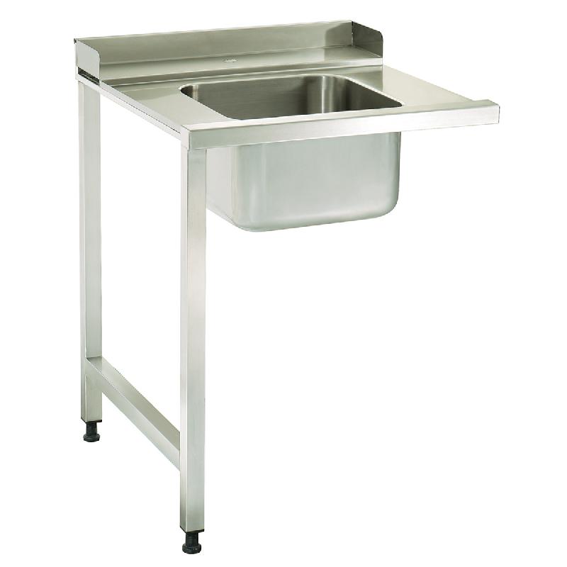 Table lave-vaisselle - 120 x 75 cm - gauche - avec évier et étagère de rangement_0
