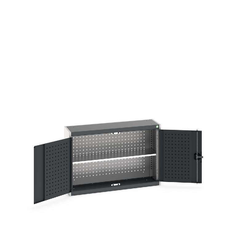 40031054 - Armoire murale Perfo Cubio avec fond perfo, 1 tablette et châssis renforcé 1050x325x700mm_0