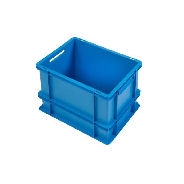 Bac norme Europe 30L - 400 x 300 x 325 mm - Bleu - Compatible contact alimentaire - Rolléco_0