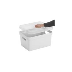 Boite de rangement avec couvercle transparent  Sigma Home Box 13 L (Lot de 6) Sunware - blanc 3700866345150_0