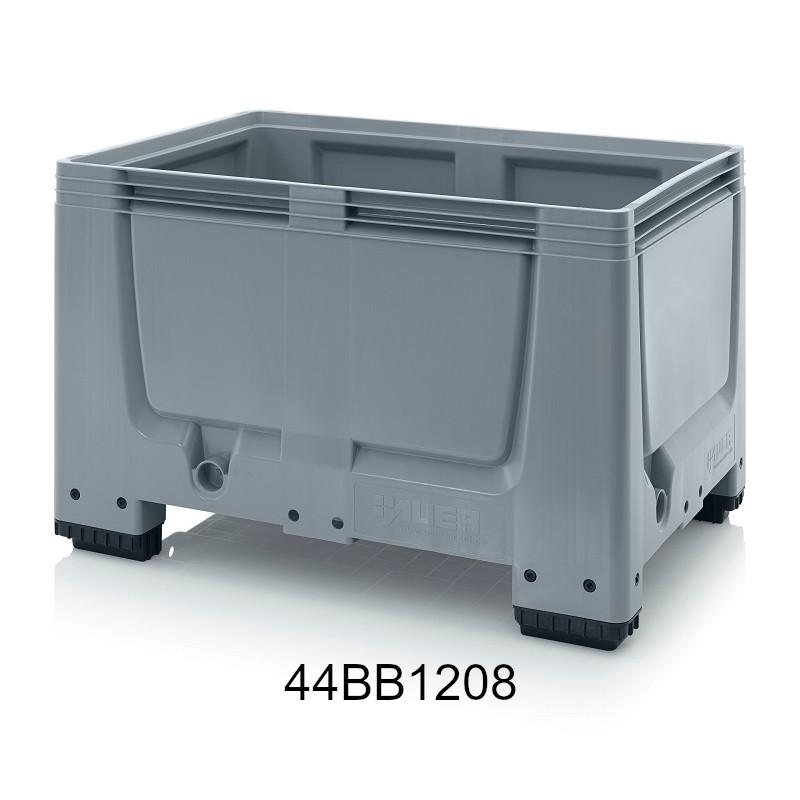Caisse-palette plastique big box à parois pleins - Dimensions ISO et Euro - 44bb2008_0