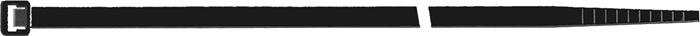 Collier de câblage SEL.FIT - 360 mm x 4,5 mm - Polyamide 6.6 noir - Lot de 100 pièces - SAPISELCO_0