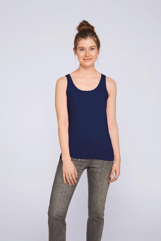 Débardeur femme Softstyle - Réf: GI64200L - Gildan - 100% coton ring spun_0