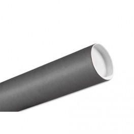 EMBALLAGE  TUBE CARTON GRIS DIAMÈTRE 8 CM LONGUEUR 65 CM