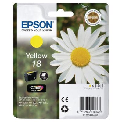 Epson 18 'Pâquerette' Cartouche d'encre originale Claria Home (C13T18044012) - Jaune_0