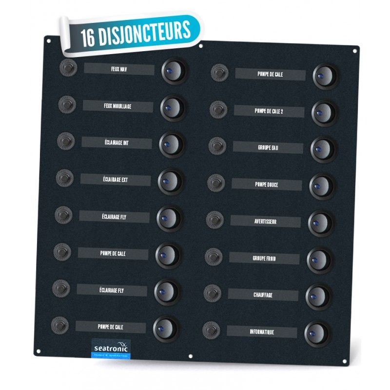 Eta16 - tableau électrique - seatronic - 16 circuits_0
