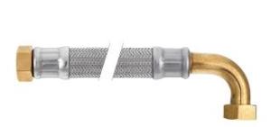 Flexible inox M11/4xF11/4 coude DN30 - Applications industrielles - Réf. : FLEXINDCDMF114_0