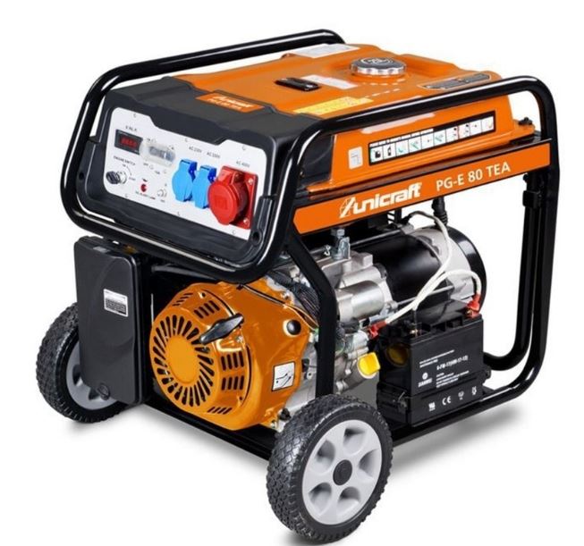 Groupe électrogène synchrone Unicraft PG-E 80 TEA - 6706080 - Essence - 6,5 kW - Réservoir 25 L_0