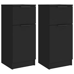 Helloshop26 - Buffet bahut commode armoire meuble de rangement organisateur cuisine salle de séjour salons lot de 2 30 x 30 x 70 cm 02_0036892 - 3000_0