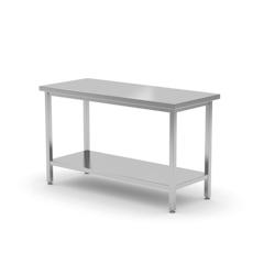 Hendi Table de travail avec fond Budget Line en acier inoxydable 1200x600x850mm - inox 817179_0