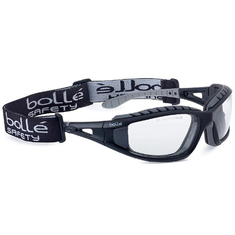 Lunettes tracker incolore avec mousse + tresse maintien - bollé safety - tracpsi - 118891_0