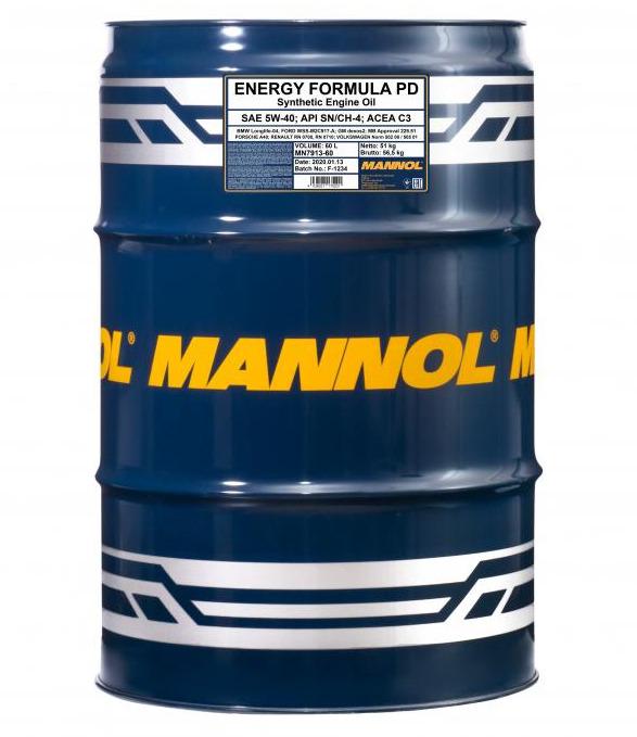 MANNOL - HUILE MOTEUR ENERGY FORMULA PD - 5W40 - 60L - MN7913-60_0