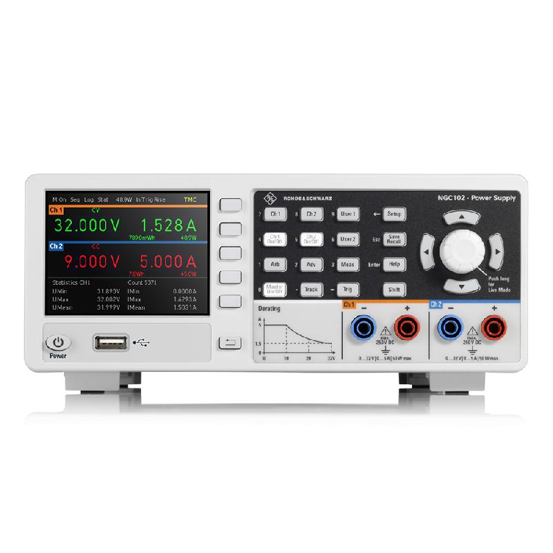 NGC102-G | Alimentation NGC102, 2 voies, 32 V / 5 A, 100 W avec interfaces Ethernet USB et GPIB_0