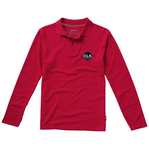 Polo manches longues pour homme - Point - 100% coton peigné - 180 g/m²_0