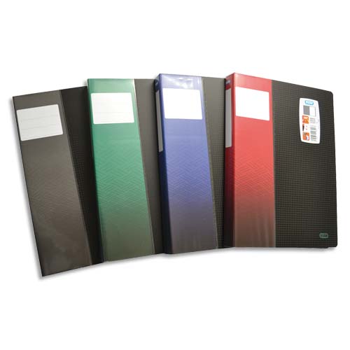 PROTÈGE DOCUMENTS STAND UP 120 VUES, 60 POCHETTES. EN POLYPROPYLÈNE OPAQUE. FORMAT A4.COLORIS NOIR - LOT DE 3