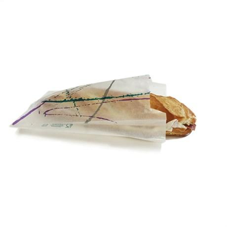 SAC SANDWICH PAPIER CRISTAL 12+4X35 CM PAPIER TRANSPARENT (VENDU PAR 500)