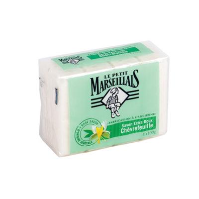 Savon solide Le Petit Marseillais parfum chèvrefeuille 100 g, lot de 4 savonnettes_0