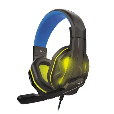 Steelplay HP47 Casque Avec fil Arceau Gaming Noir, Jaune_0