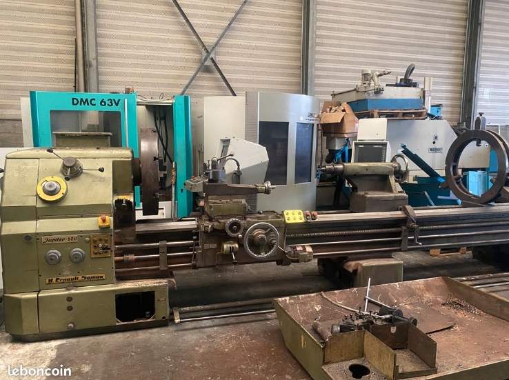 Tour conventionnel Ernault Jupiter 920 - 4000 x 920 mm - Lunette incluse - Alésage 76 mm_1