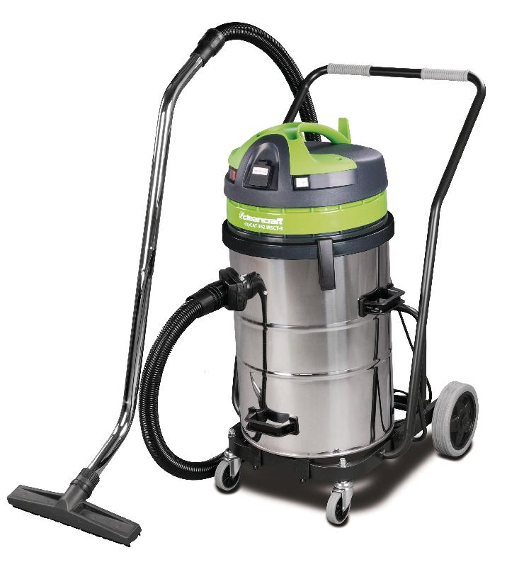 Aspirateur industriel à sec avec filtre semi-automatique - poussières et solides - cuve inox 62 L - 3 moteurs - 2,5 kW - 230 V Cleancraft DRYCAT 362 IRSCT -3_0