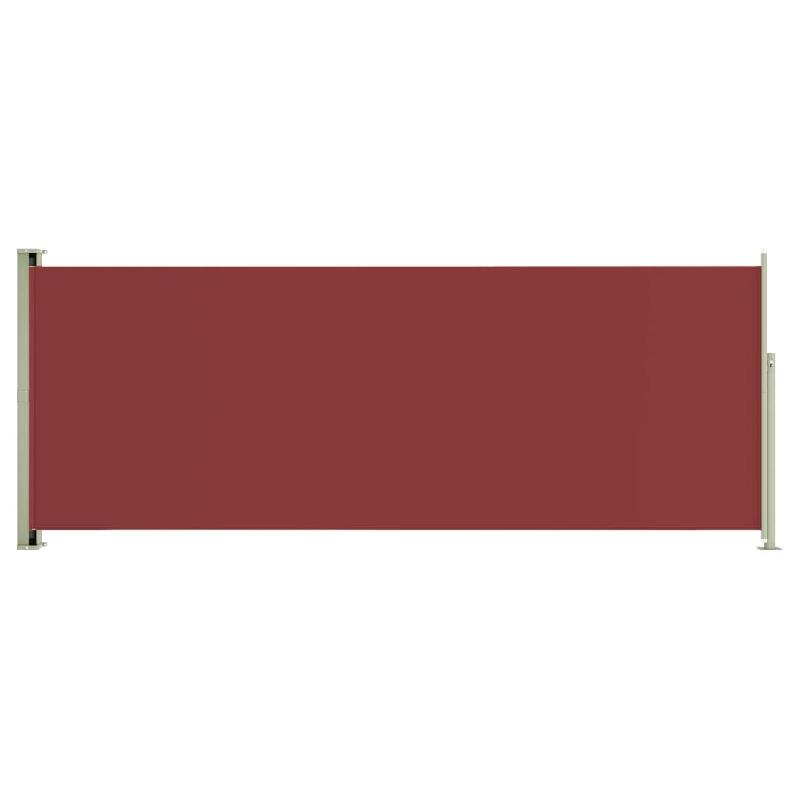 AUVENT PARAVENT STORE BRISE-VUE LATÉRAL RÉTRACTABLE DE PATIO JARDIN TERRASSE BALCON PROTECTION VISUELLE ÉCRAN 117 X 300 CM ROUGE 02_0007205_0