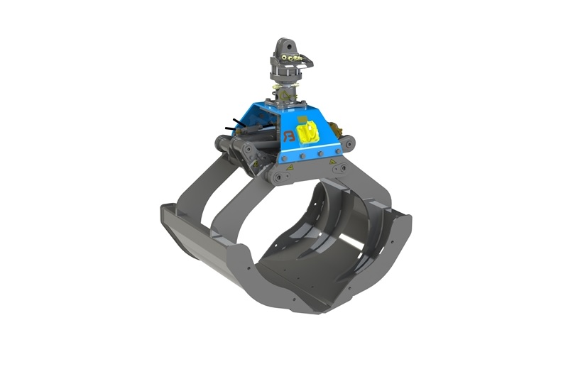 Bdv-h - benne multi-usage avec deux vérins pour un effort de serrage élevé - compatible Hiab 'Z' grue_0