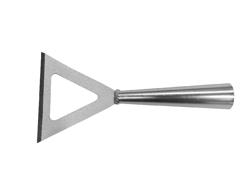 Binette triangle aiguisée à pousser - acier dur - 125 mm - fabrication européenne_0