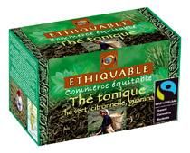 THÉ VERT TONIQUE ETHIQUABLE, CITRONNELLE, GUARANA - 20 INFUSETTES - THÉ NOIR SHAN DU LAOS