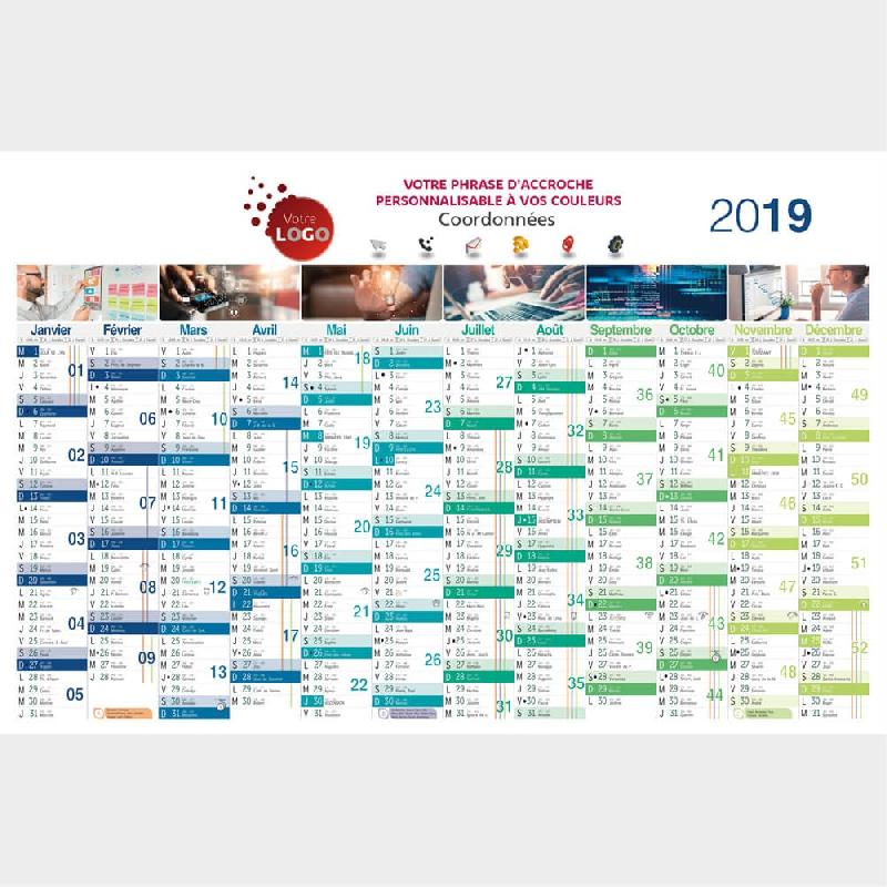 Calendrier informatique - 66 x 43 cm_0
