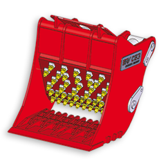 Godet Concasseur CB3 - BAV - 450 kg - Hauteur de mâchoire 350 mm - Pelle porteuse 3,5 à 6 tonnes_0