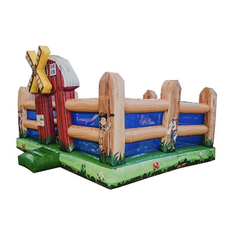 Château gonflable Le ranch du moulin rouge - Réf. BNC74-CH - 5,1m x 5m x 2,8m - Pour 10 enfants maximum_0
