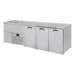 Refroidisseur de Bière à 3 Portes - 2 Bacs à Gauche - CombiSteel - inox COM-7489.5345_0
