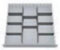 Compartimentage métallique pour dimensions de tiroirs 600 x 600 mm 139blh150a_0