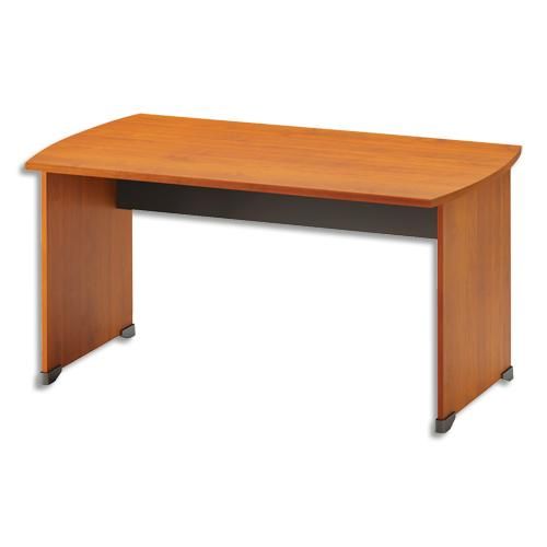 Gautier office table bureau l140 cm avec voile de fond jazz aulne gris anthracite l140 x h74 x p80 cm_0
