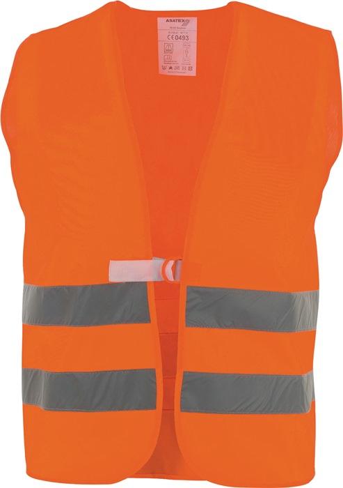 Gilet de signalisation taille universal orange EN 20471 Kl. 2 ASATEX_0