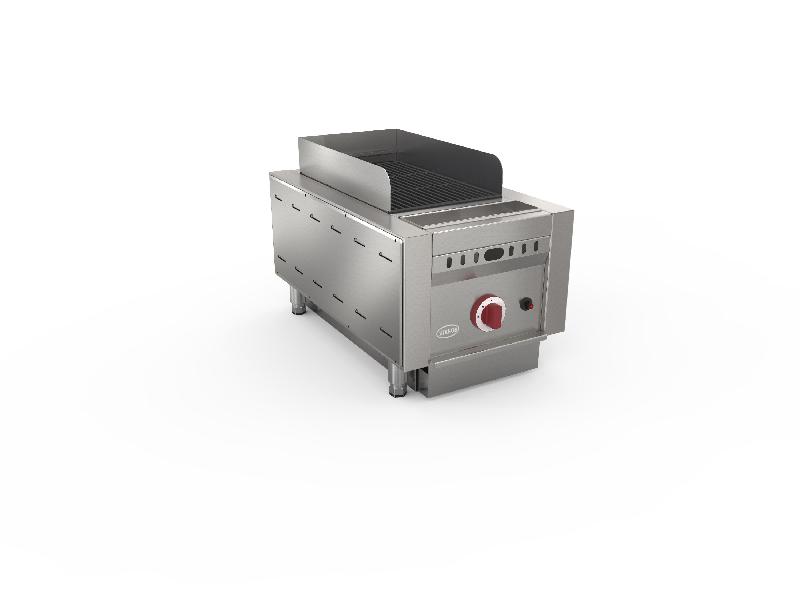 Grill barbecue à gaz professionnel 2 brûleurs 9000W - IS1 - Compact avec dimensions 375x635x420 mm_0