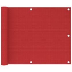 Helloshop26 - Écran de balcon brise pare vue protection confidentialité 75 x 600 cm PEHD rouge 02_0010358 - 3000566782720_0