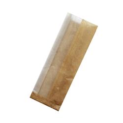 Packnwood FHC - 1 000Pcs - Sac sandwich brun en papier kraft à fenêtre cristal et 4 cm de soufflet - 110x40x310mm - marron papier 210SACKCRY32_0